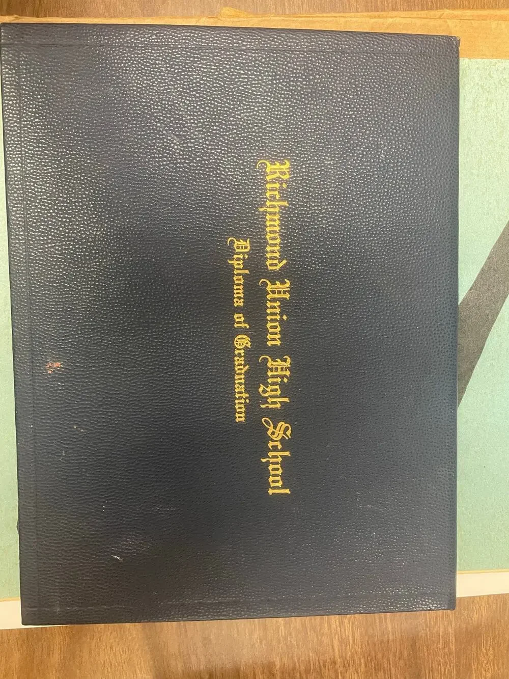 1957 Richmond Union High School CA Diploma Reunion Booklet Senior Memorabilia